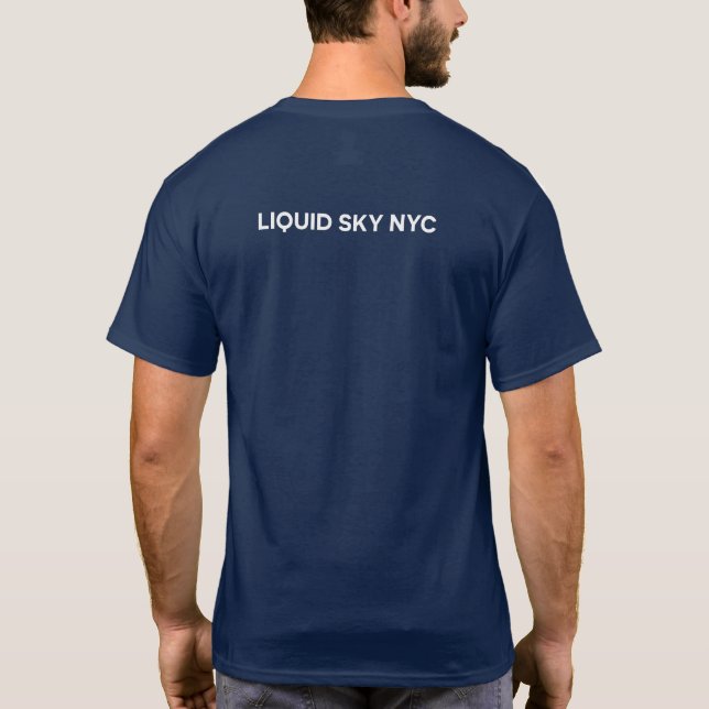 T-shirt LIQUID SKY MUSIQUE s arrière impression (Dos)