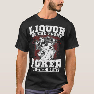 T-shirt Liquor Dans Le Poker Avant À L'Arrière 1026