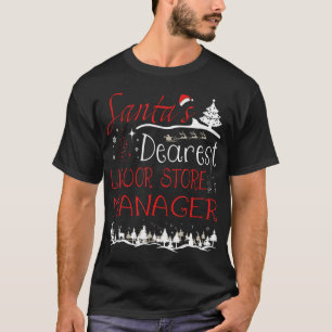 T-shirt Liquor Store Manager Xmas Job Drôle Noël
