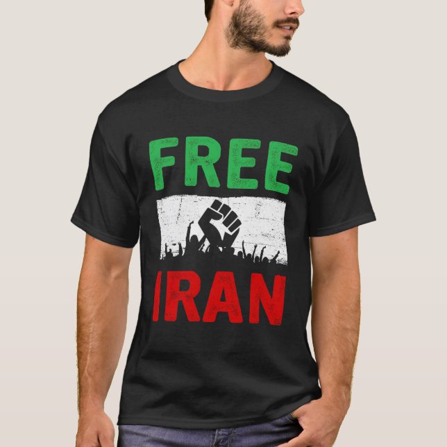 T-shirt L'Iran Libre Concorde Avec L'Iran (Devant)