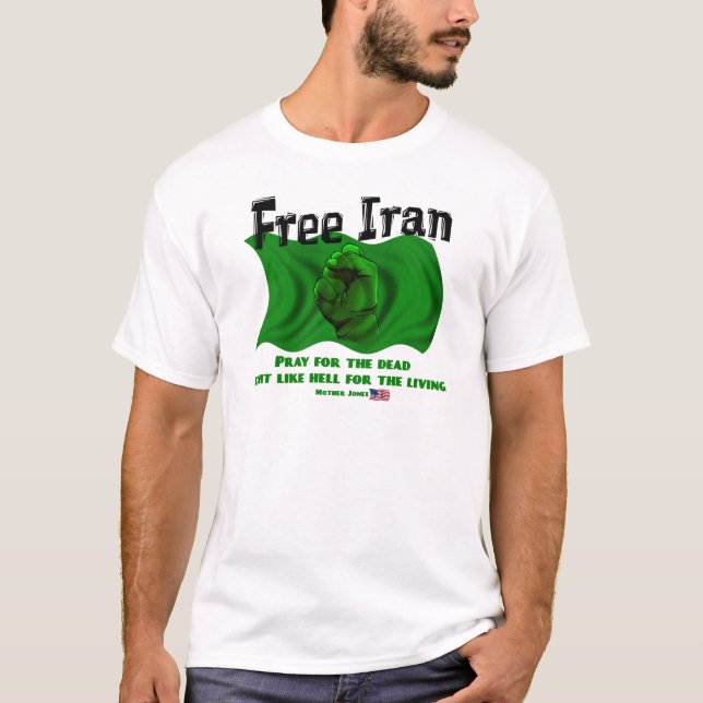 T-shirt L'Iran libre, élections politiques 2009 de (Devant)
