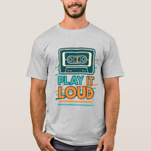 T-shirt Lire à haute voix rétro cassette design audacieux