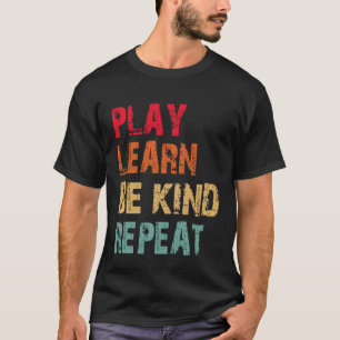 T-shirt Lire Apprendre Être gentil Répéter Non Bullies Cho