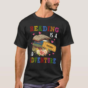 T-shirt Lire Billet Aventure Bibliothèque Enseignant B