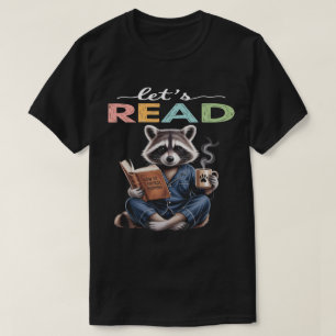 T-shirt Lire, Café Raccoon - Livre cadeau Lover
