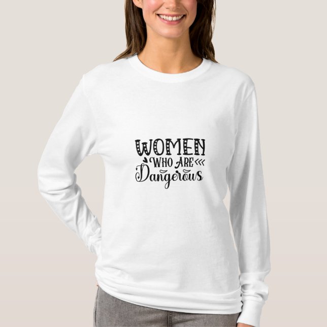 T-shirt Lire Des Femmes D'Art Dangereuses (Devant)