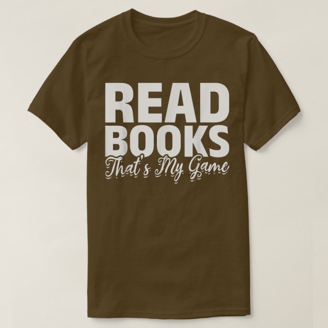 T-shirt Lire des livres qui est mon jeu bibliothécaire Lec (Design devant)