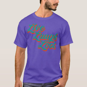 T-shirt Lire en direct Loot Porté Turquoise Orange