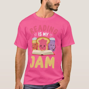 T-shirt Lire est ma confiture drôle J'aime lire des livres