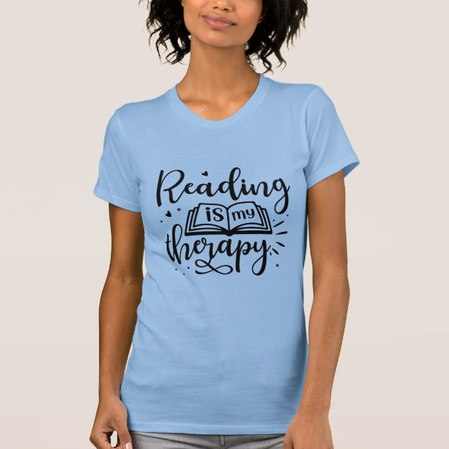 T-shirt Lire est mon Louveur de livre thérapeutique (Devant)