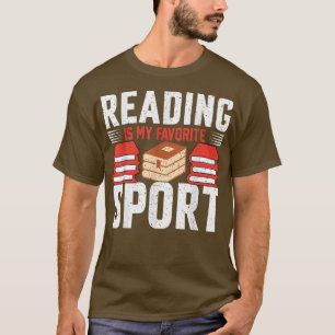 T-shirt Lire est mon sport favori pour les amateurs de liv