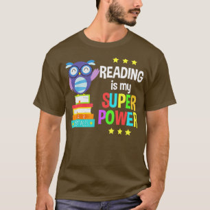 T-shirt Lire est My Super Power Girl Book Lover Reader
