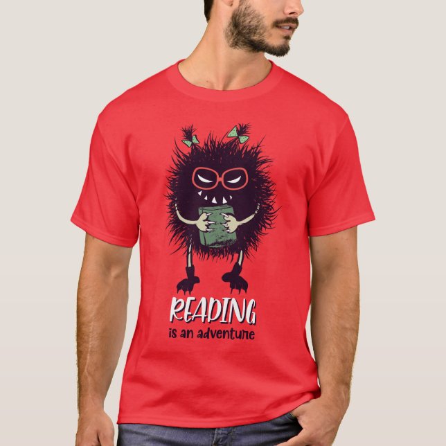 T-shirt Lire est un professeur d'aventure drôle (Devant)