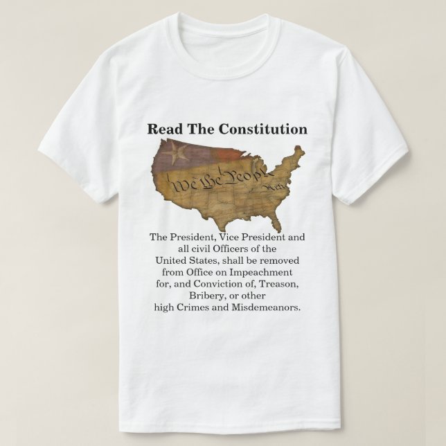 T-shirt Lire La Constitution (Design devant)