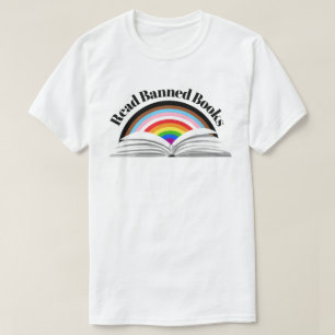 T-shirt Lire La Fierté De Progrès Des Livres Interdits