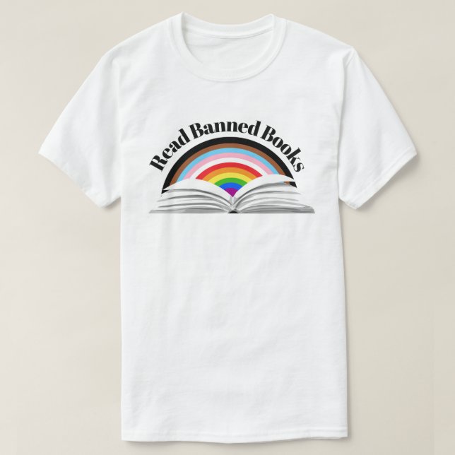 T-shirt Lire La Fierté De Progrès Des Livres Interdits (Design devant)