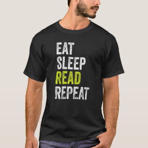 T-shirt Lire le lecteur de livres de répétition