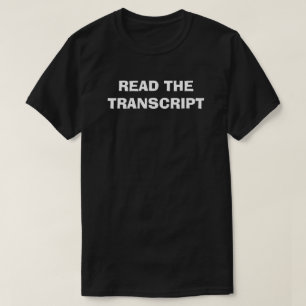 T-SHIRT LIRE LE TRANSCRIPT
