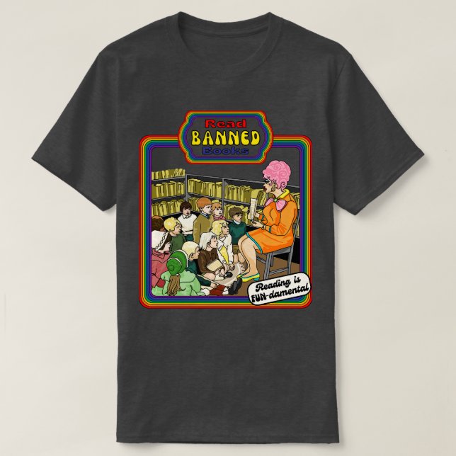 T-shirt Lire les livres interdits (Design devant)