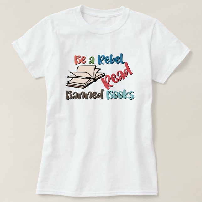 T-shirt Lire les livres interdits (Design devant)