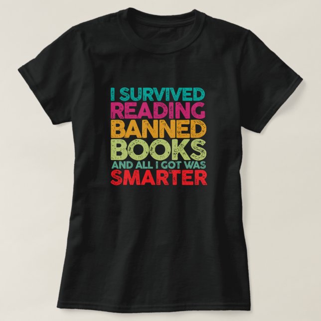 T-shirt Lire les livres interdits (Design devant)