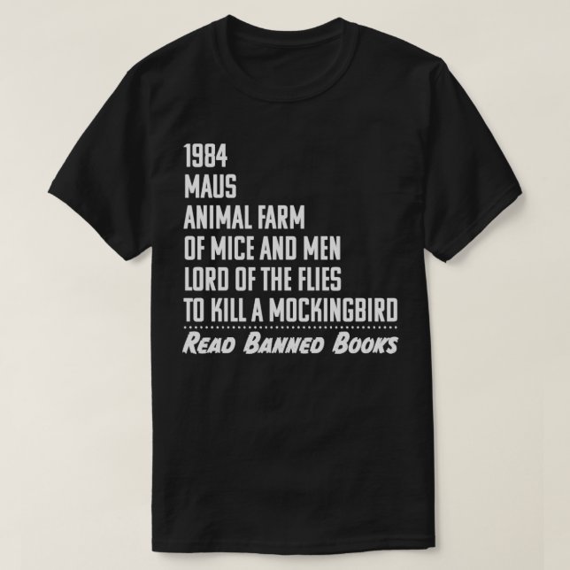 T-shirt Lire les livres interdits (Design devant)