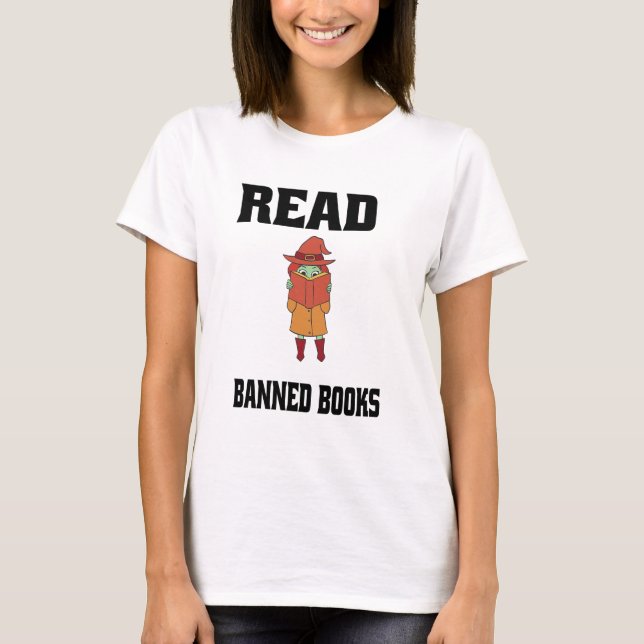 T-shirt Lire Livres interdits Sorcière adorable (Devant)