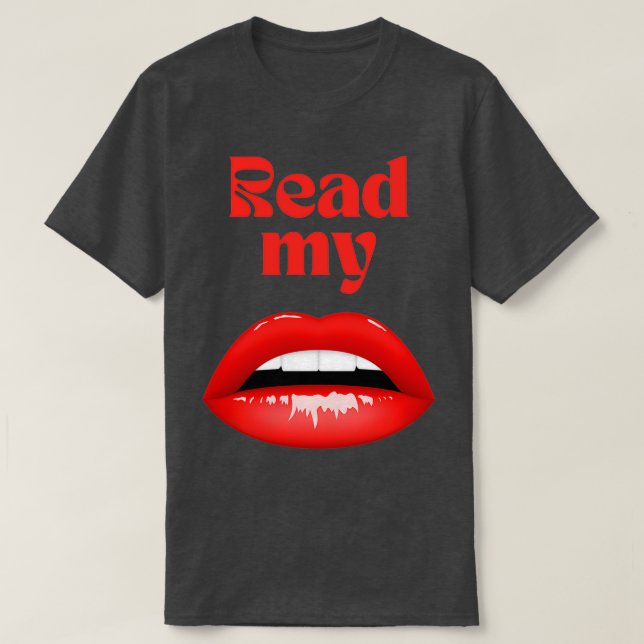 T-shirt Lire Mes lèvres 1 (Design devant)