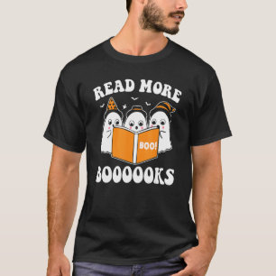 T-shirt Lire Plus Boooooooks Jote Ghost Lire Plus Booooooo