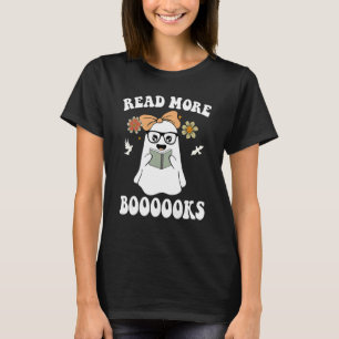 T-shirt Lire Plus Boooooooks Jote Ghost Lire Plus Booooooo