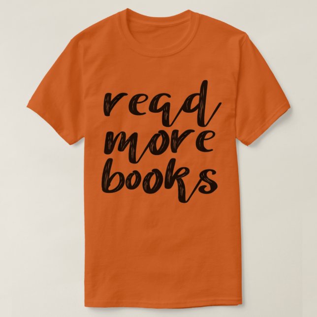 T-shirt Lire plus de livres 1 (Design devant)