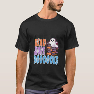 T-shirt Lire plus Livre Halloween Funny Enseignant Ghost V