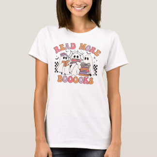 T-shirt Lire plus Livres Enseignant Halloween