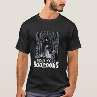 T-shirt Lire Plus Livres Ghost Lecture Livre gothique Hall