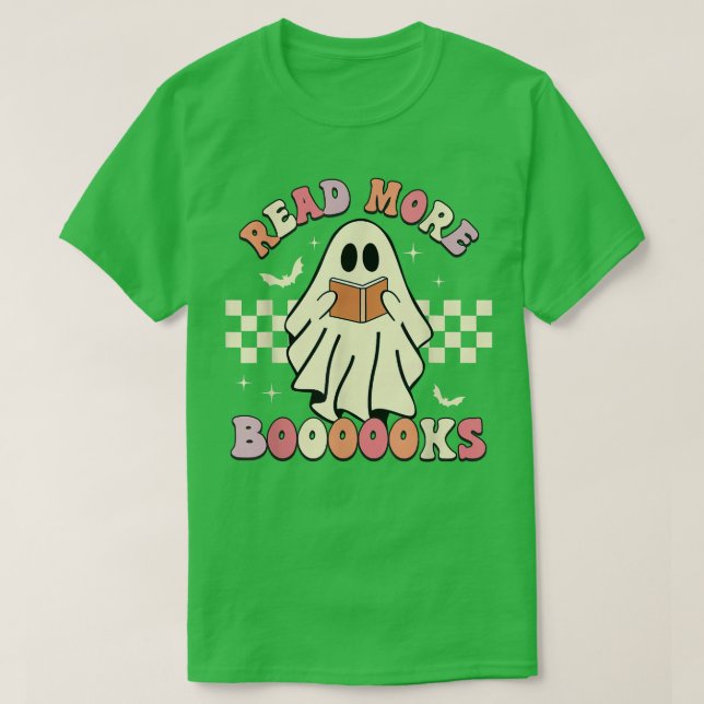 T-shirt Lire plus Livres Jote Ghost Halloween (Design devant)