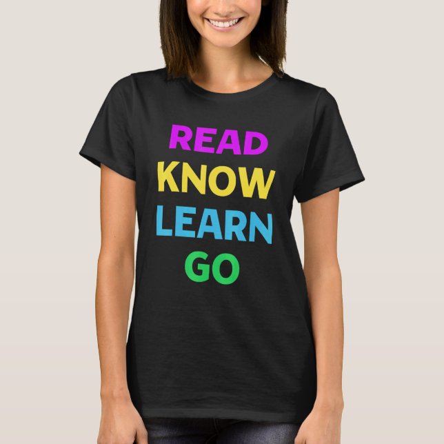 T-shirt Lire Savoir Apprendre Aller Livres Enseignant de l (Devant)