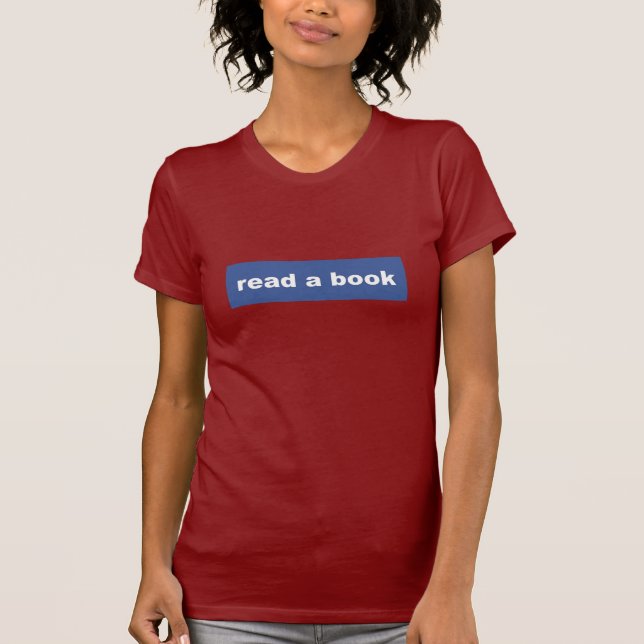 T-shirt lire un livre (Devant)