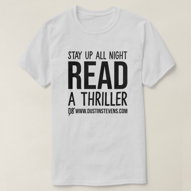 T-shirt Lire Un Triller Dustin Stevens Shirt (Design devant)