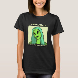 T-shirt Lire Une Aventure Hors De Ce Monde Drôle Alien