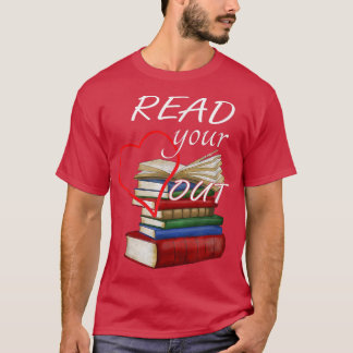 T-shirt Lire votre coeur de la bibliothèque Professeur Boo