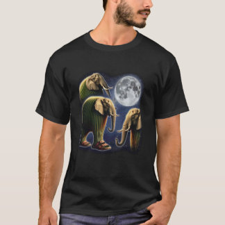 T-shirt Lirili Larila Italian Brainrot Meme 3 Howling Moon