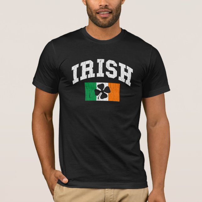 T-shirt L'Irlandais a affligé la conception (Devant)