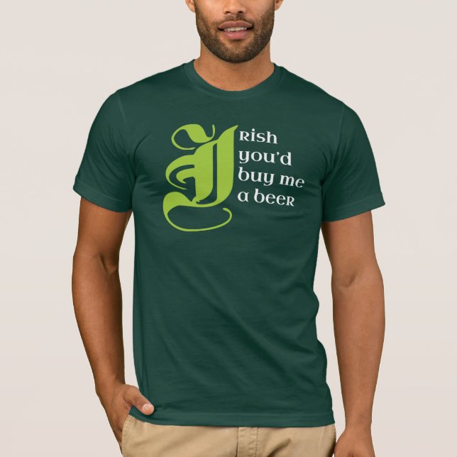 T-shirt L'Irlandais du jour de St Patrick vous (Devant)