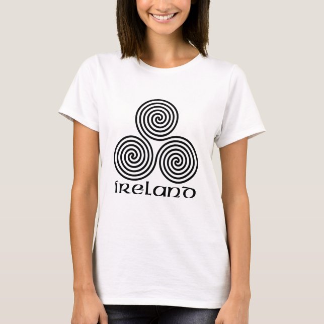 T-shirt L'Irlande et la spirale triple (Devant)