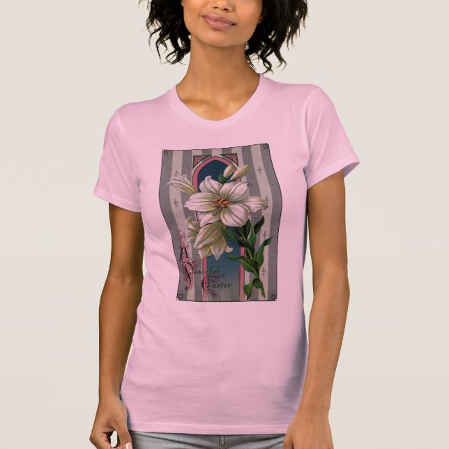 T-shirt Lis de Pâques vintages (Devant)