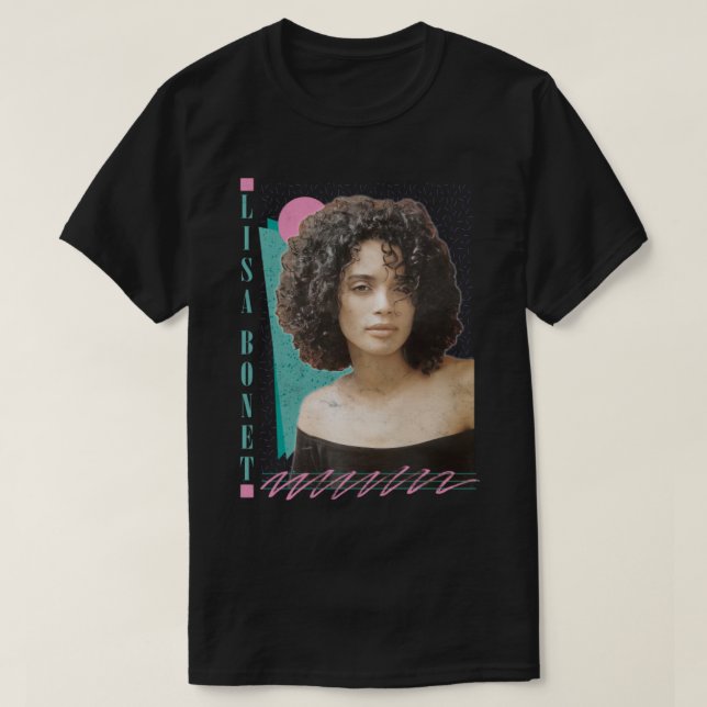 T-shirt Lisa Bonet 90s Design de ventilateur esthétique (Design devant)