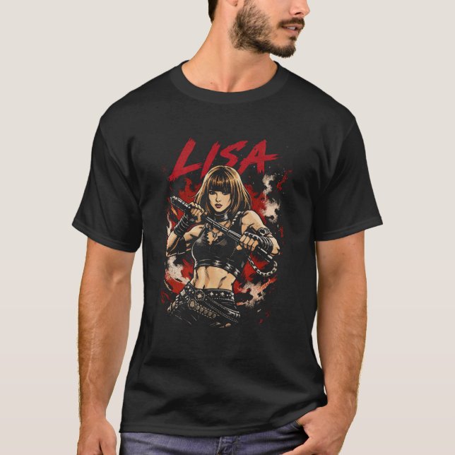 T-shirt LISA – Deadly Dance Warrior Art (Devant)
