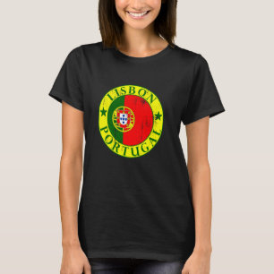 T-shirt Lisbonne, Drapeau du Portugal, Voyage au Portugal,