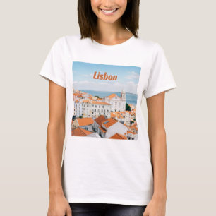 T-shirt Lisbonne Portugal Plages de l'Atlantique Toits rou
