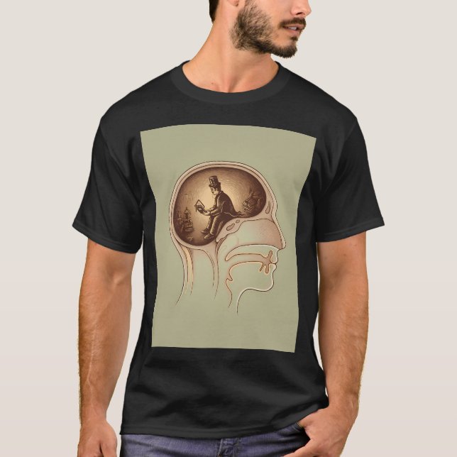 T-shirt Liseur dans les esprits (Devant)